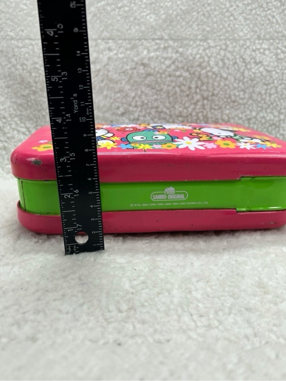 Sanrio Character Town 1992 Original Metal Lunch Box Pink Vintage Kawaii READ 9.5 - Picture 5 of 12